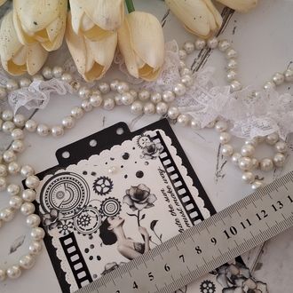 Black serisi dantelli Defter
