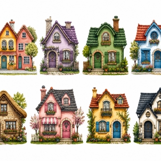 Büyük evler a4 Pet sticker 3sayfa 