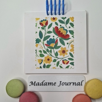 YENİ Etnik Desen Kare Defter