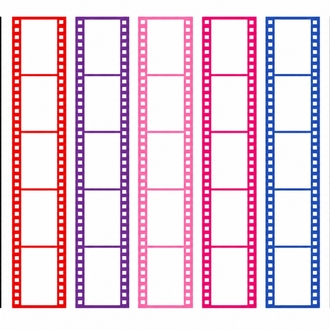 film şeridi sticker 