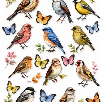 Kuş sticker a4