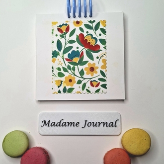 YENİ Etnik Desen Kare Defter