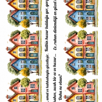 Büyük evler a4 Pet sticker 3sayfa 