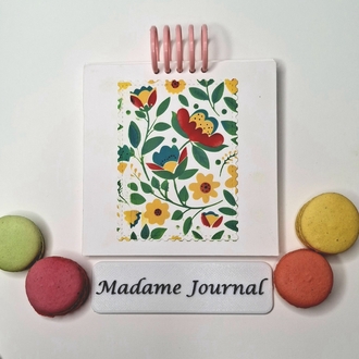 YENİ Etnik Desen Kare Defter