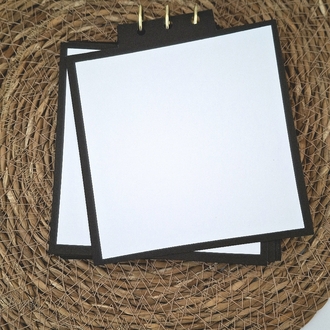 Foto Temalı Siyah Çerçeveli Defter