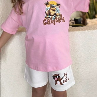 Capybara Şortlu Takım