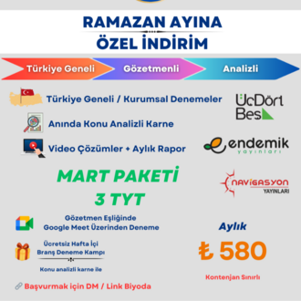 Mart Ayı Deneme Paketi (TYT)