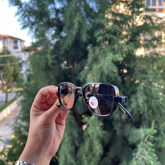 RB AÇIK KAHVE DALGALI CAM GÖZLÜK