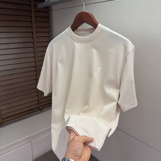 Ami Paris Logo Detail Cotton Tshirt