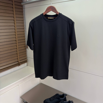 Loro Piana Logo Embroidered Cotton Tshirt