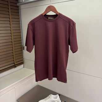 Loro Piana Logo Embroidered Cotton Tshirt