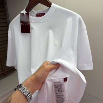 Gucci GG Logo Detail Cotton Tshirt