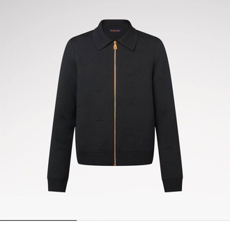 Louis Vuitton Blason Embossed Wool Zip ( Black ) 