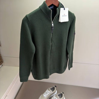 Moncler Wool Zip Cardigan
