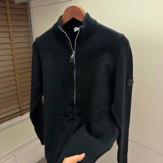 Moncler Wool Zip Cardigan
