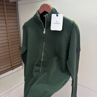 Moncler Wool Zip Cardigan