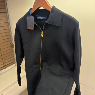 Louis Vuitton Blason Embossed Wool Zip ( Black ) 