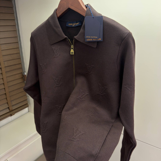 Louis Vuitton Blason Embossed Wool Zip 