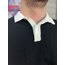 Siyah Triko Yakalı Tshirt 