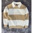 Çizgili, Yakalı, Düğmeli, 3 İplik Sweatshirt