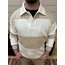 Çizgili, Yakalı, Düğmeli, 3 İplik Sweatshirt