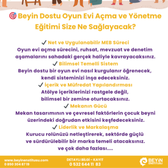 BEYİN DOSTU OYUN EVİ AÇMA VE YÖNETME EĞİTİMİ, 17 NİSAN