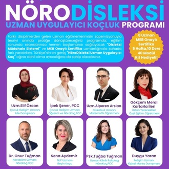 NÖRODİSLEKSİ UZMAN UYGULAYICI KOÇLUK MEB SERTİFİKA PROGRAMI - AĞUSTOS 2026