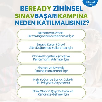BEREADY ZİHİNSEL SINAV BAŞARI KAMPI