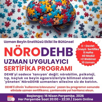 NöroDEHB Uzman Uygulayıcı Sertifika Programı-2026