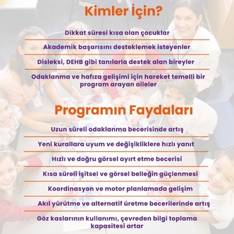 ZIP ZIP BEYİNLER (GRUP) - NÖROBİLİM TEMELLİ DİKKAT VE ODAK PROGRAMI