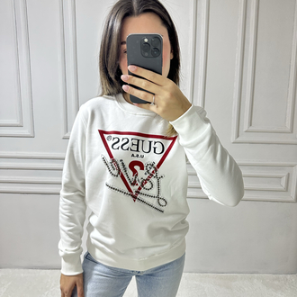 Guess Love Taş Desenli Sweatshirt