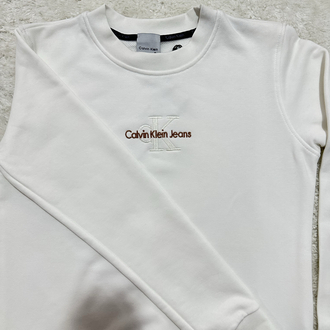 Calvin Klein Jeans Beyaz Sweatshirt