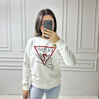 Guess Love Taş Desenli Sweatshirt