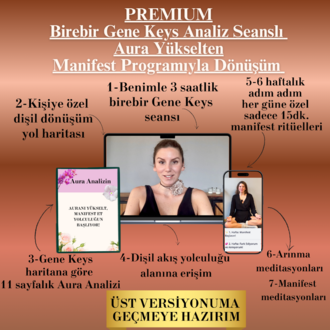 PREMIUM Birebir Gene Keys Analiz Seanslı Aura Yükselten Manifest Programı