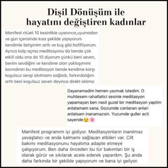 6 Haftada KİŞİSEL DÖNÜŞÜM: Aura Yükselten Manifest Programı