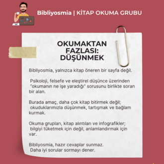 Bibliyosmia Online Okuma Grubu – Tek Oturum Katılımı