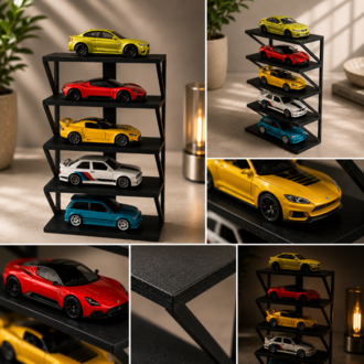 Hot Wheels Çok Katlı Mini Garaj ve Sergileme Rafı
