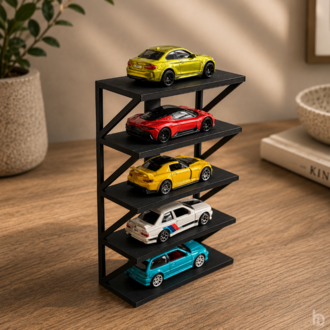 Hot Wheels Çok Katlı Mini Garaj ve Sergileme Rafı