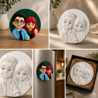 Kişiye Özel Kabartmalı Porte Magnet – Sevgili, Aile ve Arkadaşlara Özel Hediye