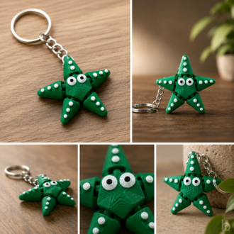 StarBuddy – Hareketli Deniz Yıldızı Anahtarlık