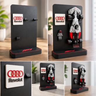 Lego Speed Champions Formula 1 Sergi Standı – Araç ve Minifigür Display Standı