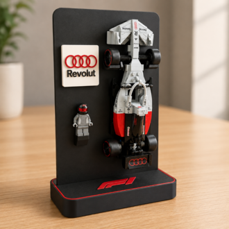 Lego Speed Champions Formula 1 Sergi Standı – Araç ve Minifigür Display Standı