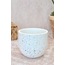 Kahverengi Terrazzo Oval Tabanlı Saksı