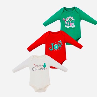 3lü yılbaşı bebek body&zıbın