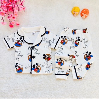 Mickey mouse desenli alt üst bebek pijama takımı