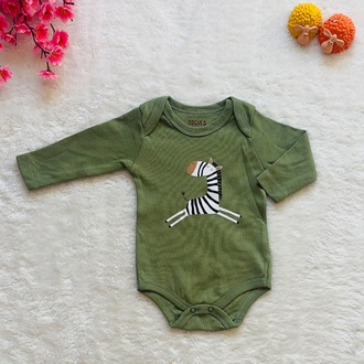 3lü Safari desenli bebek body zıbın