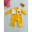Welsoft boleralı kadife kız bebek tulumu