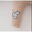 Mickey mouse baskılı leopar kız bebek takımı