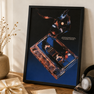 SIDE B – Retro Müzik Temalı Poster