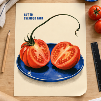 RED RIPE – Retro Domates Mutfak Posteri